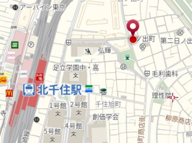 カーサアルバ北千住の地図|★案内図★