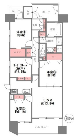 【間取り】 | エスリード阿波座
