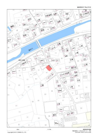 西条市下島山土地【934】93.35坪の地図