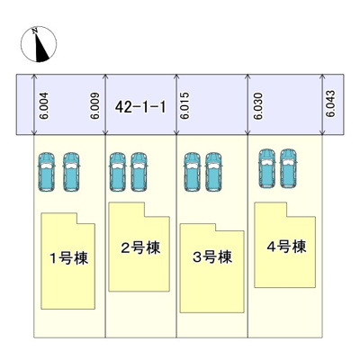 【区画図】 | 姫路市白浜町宇佐崎北/全4棟