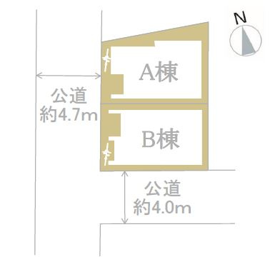 仲介手数料無料　横浜市南区中里１丁目の区画図