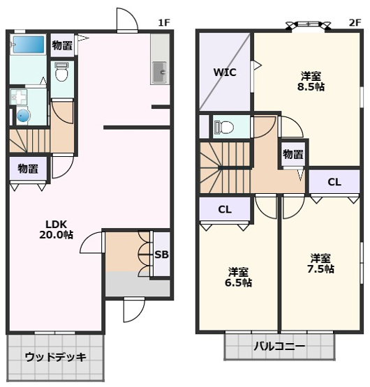 【間取り】 | アロマコート　D