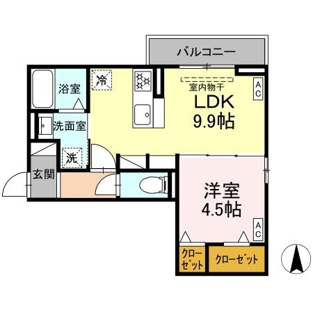 D-crinum 白銀Ⅱの間取り