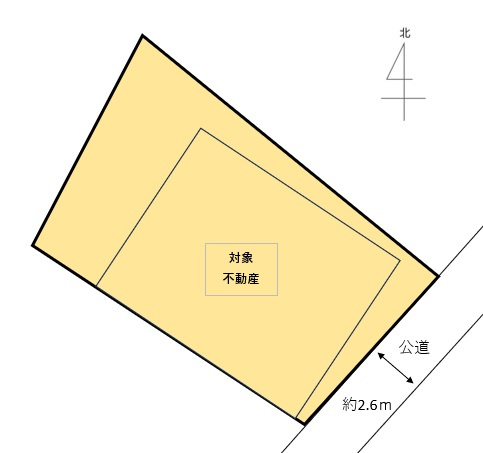 西区草津本町の土地図