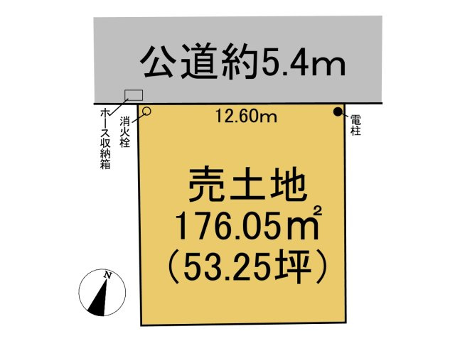 売土地　大垣市墨俣町二ツ木　53.25坪