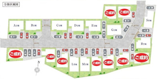 【区画図】 | 【仲介手数料無料！！】府中市日新町5丁目　新築戸建て（全19棟）M号棟　4690万円 | 1期19棟