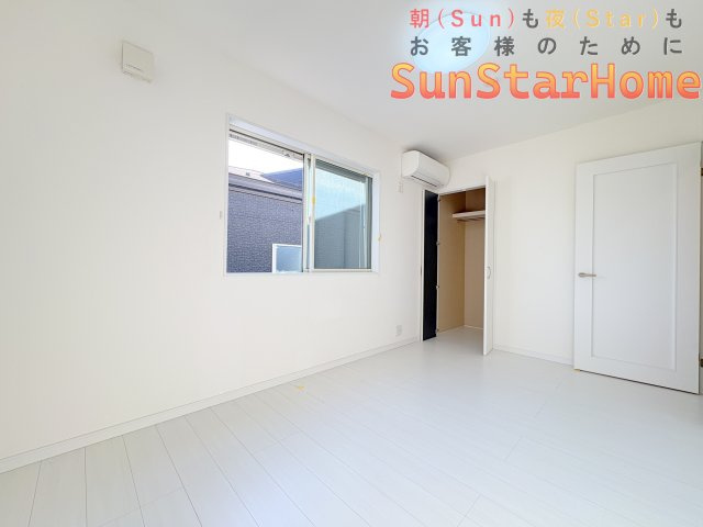 【サンスターホーム】青梅市塩船　注文施工　敷地50坪　並列3～4台駐車の洋室