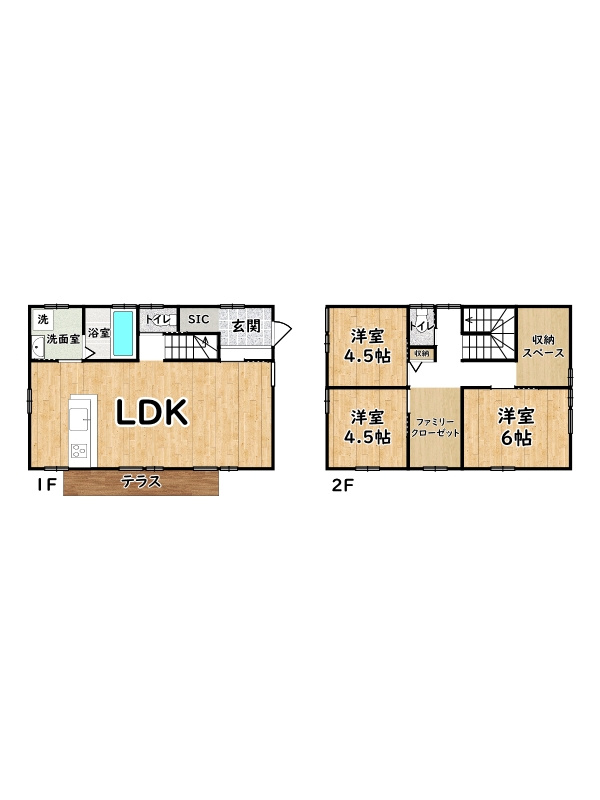 姫路市北新在家1丁目/新築戸建の間取り