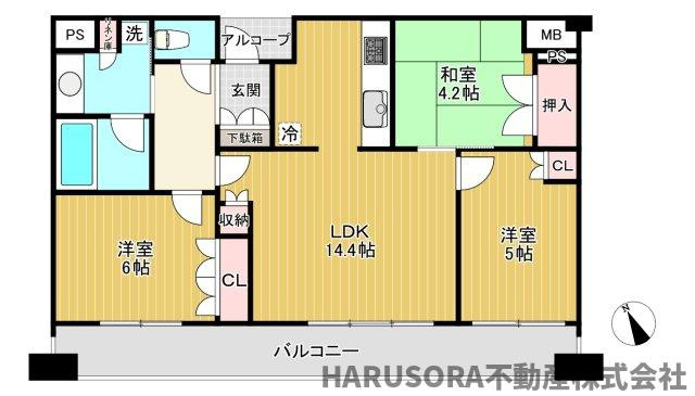 守口ミッドサイト文禄ヒルズザ・タワーの間取り