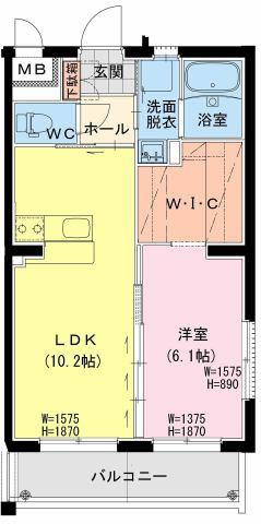 ハイド　パークの間取り