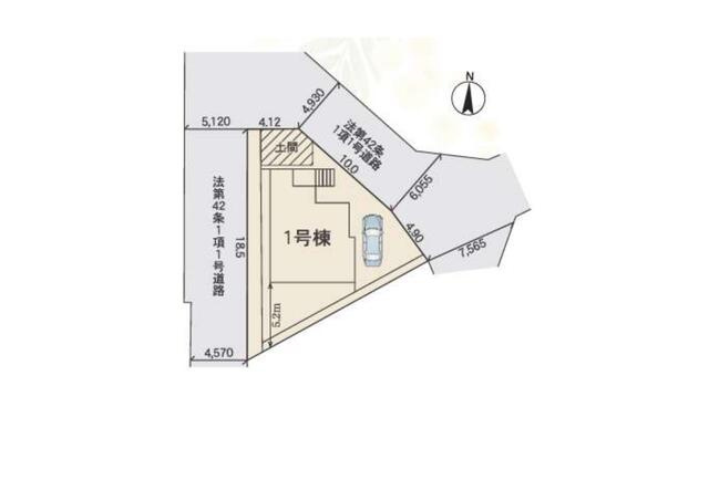 日進市藤塚１丁目の新築一戸建の区画図|イメージパース３