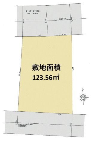 昭島市東町5丁目　新築戸建全1棟の区画図