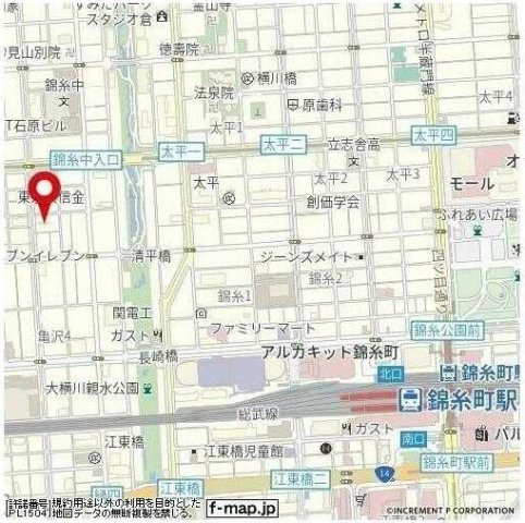 Rising place 錦糸町二番館の地図