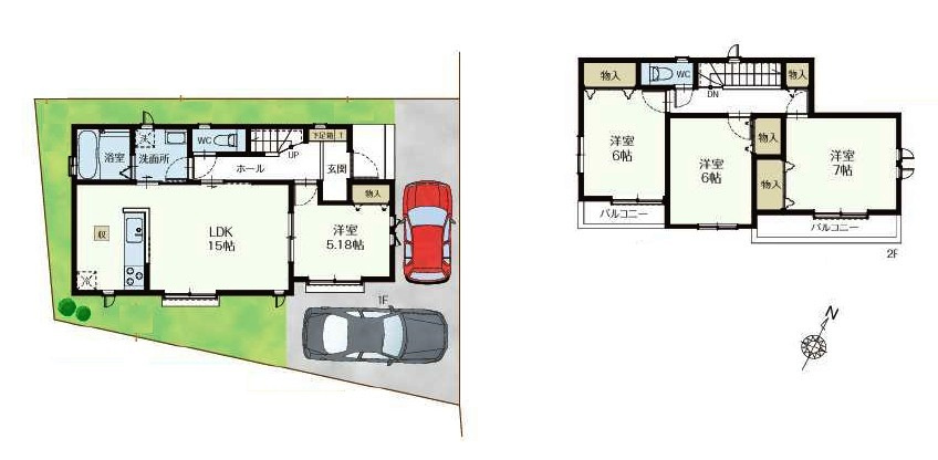 清瀬市竹丘・全1棟　新築一戸建　～LDK15帖～