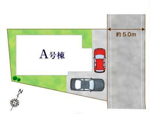 清瀬市竹丘・全1棟　新築一戸建　～LDK15帖～の区画図|土地面積111.20平米（約33.63坪）