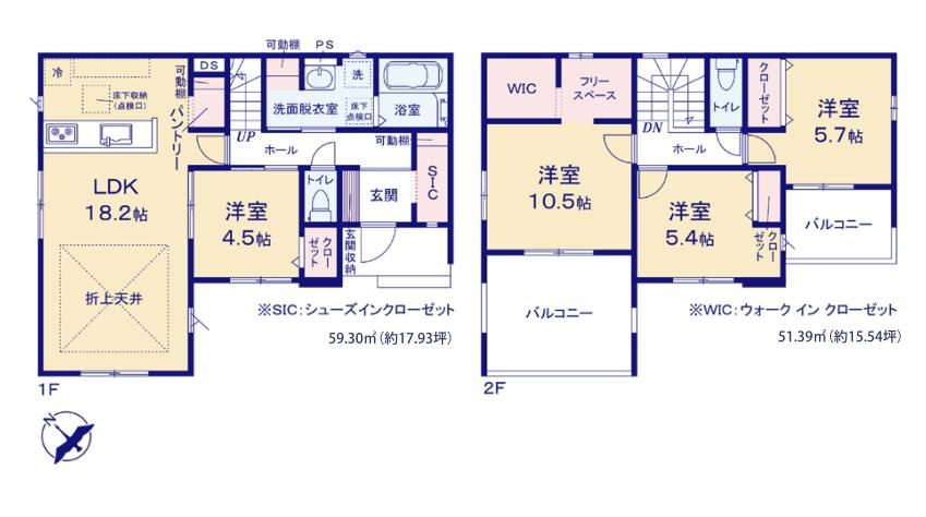 つくばみらい市谷井田9期　新築戸建の区画図