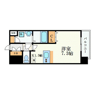 プレサンス名古屋ＳＴＡＴＩＯＮアライブの間取り