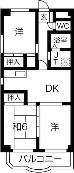 エクセレントコート　　刈谷市近郊の賃貸はクラスホームの間取り