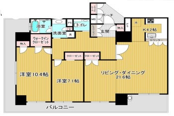 リーガルタワー船場の間取り