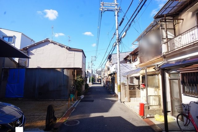 【前面道路含む現地写真】 | 東大阪市大蓮東5丁目 | 【前面道路：幅員約4ｍ】