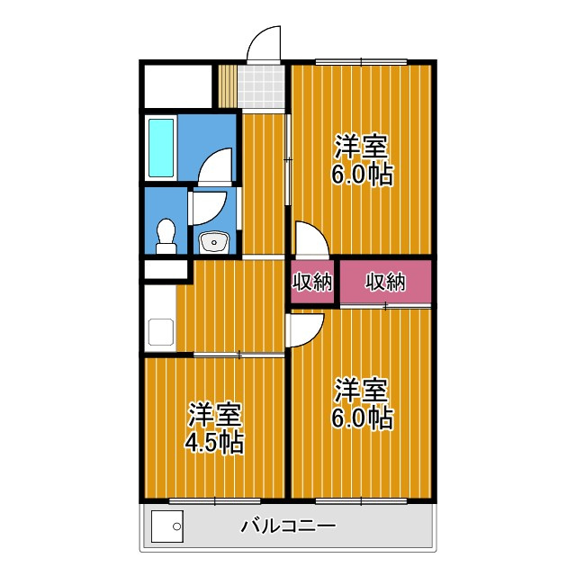 椋本マンションの間取り
