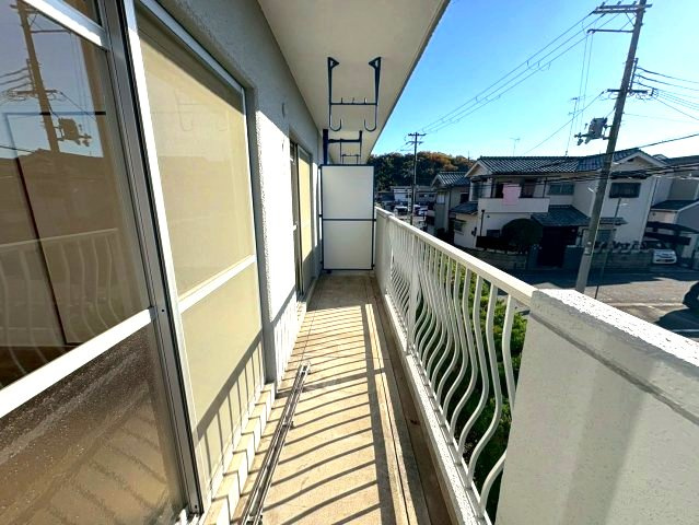 椋本マンションのバルコニー
