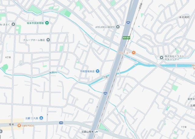 大津市坂本　第6期　新築一戸建ての地図