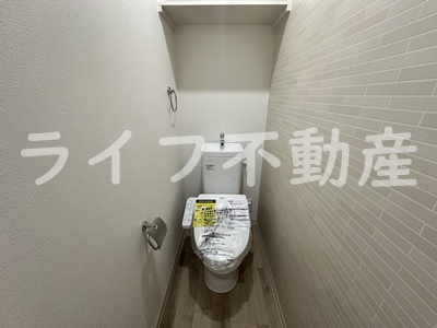 フジパレス弥刀駅北Ⅱ番館のトイレ|コンパクトで使いやすいトイレです