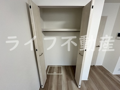 フジパレス弥刀駅北Ⅱ番館の収納|大きなものも収納できそうです