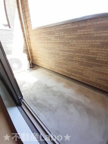 スマイリー鴨島Aのバルコニー