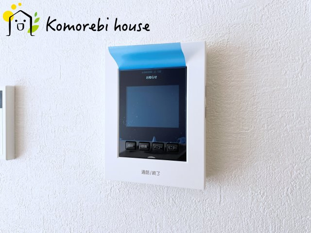 上尾市今泉　7期　新築一戸建て　グレース　01の防犯設備|モニター付インターホンです。