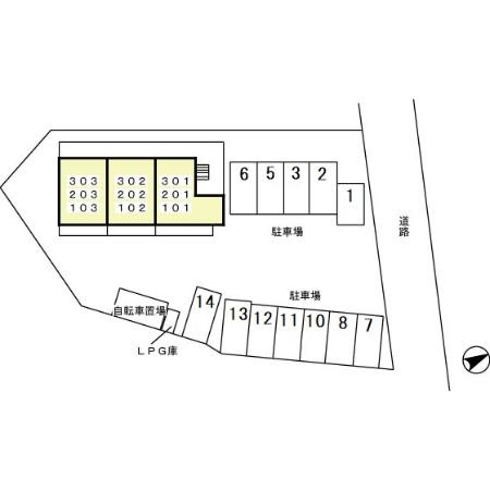 ソフィア南本町の区画図