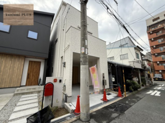 大阪市都島区都島中通1丁目の前面道路含む現地写真