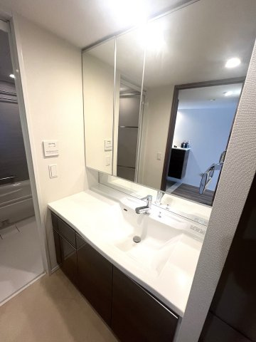 プレミスト千早中央公園の独立洗面台