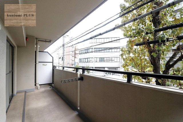 リブコート鴫野のバルコニー