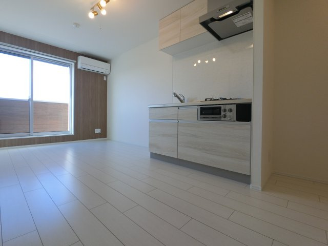 Lyk都町B棟の居間・リビング