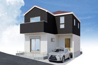 【外観】 | 海老名市国分南2丁目  1号棟 7期 | イメージパース（完成時に現況と異なる場合は現況優先となります）