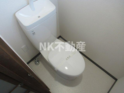 【トイレ】 | 梅里園（新石切賃貸） | 落ち着いた色調のトイレです