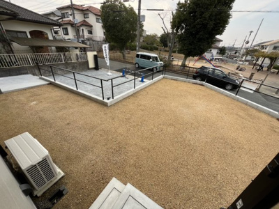 【庭】 | 筑紫が丘８丁目　新築戸建 | BBQやお子様の遊び場としてもお使いいただけます。