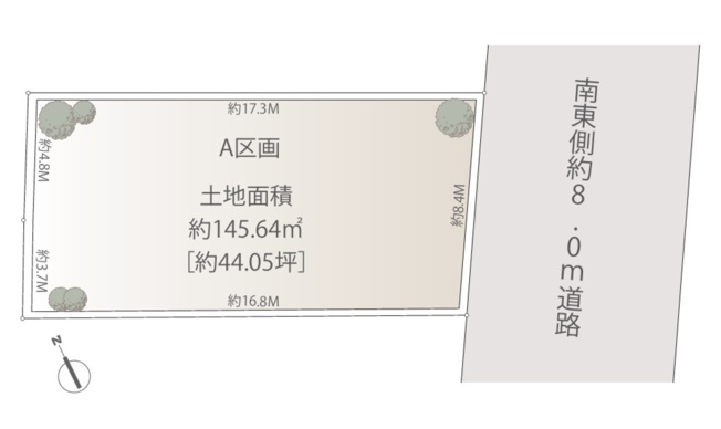【土地図】 | 【仲介手数料８１０万円が無料！！】■学芸大学駅８分■南東８ｍ道路面 | 【お得な諸費用サービスキャンペーン中！！】
詳細は「物件概要」の「諸費用」欄をご確認下さい！
■学芸大学駅８分
■南東側８ｍ道路面
■お好きなハウスメーカーで建築可能
■無料で間取図作成可能