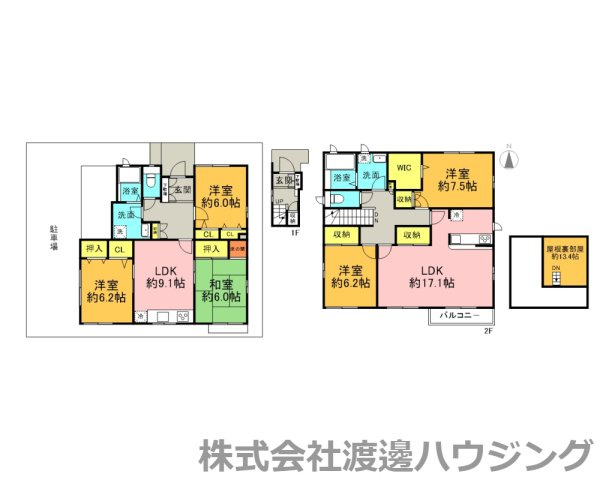 小松南町3丁目貸家の間取り