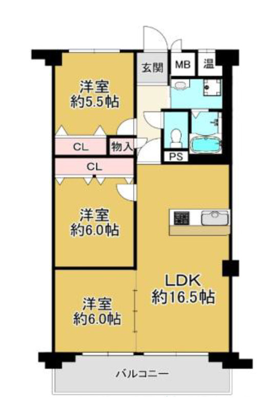 ネオハイツ垂水の間取り