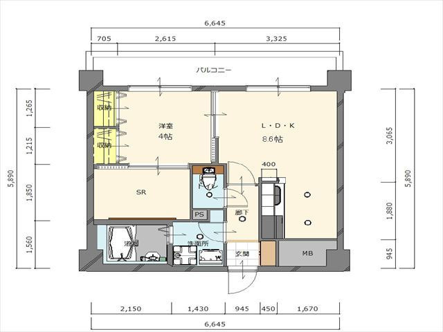 ロイヤルステージ吉塚の間取り