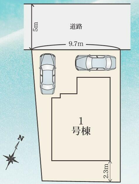 名古屋市緑区諸の木２丁目の新築一戸建の区画図|区画図