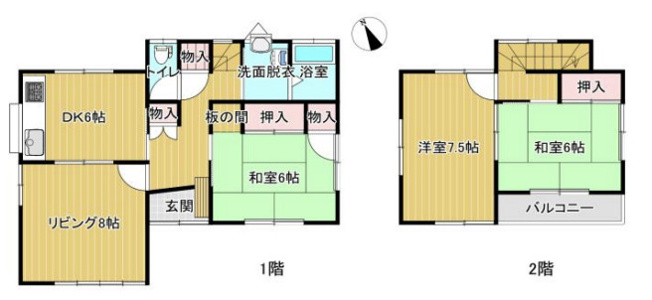 【間取り】 | 羽生市大字上新郷　中古戸建