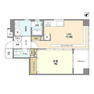 【間取り】 | ルクレ日本橋蛎殻町