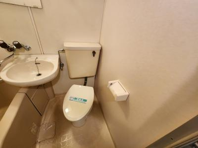 ヴィラエスポワールのトイレ|ユニットバス