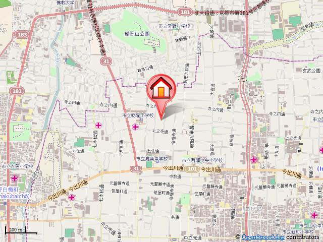 ヴィラエスポワールの地図