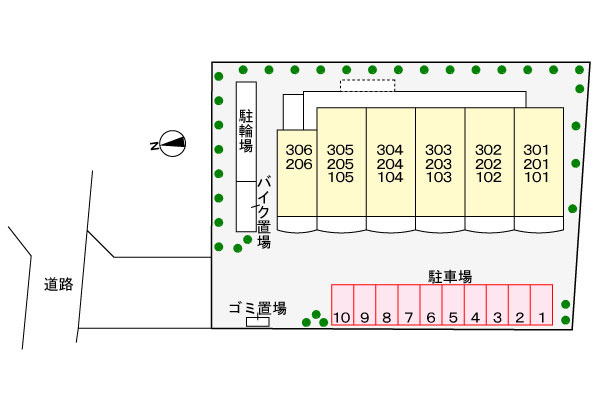 グレイスガーデンの区画図