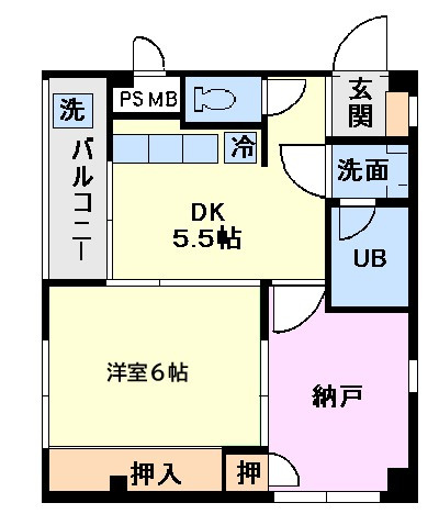 【間取り】 | メゾン笹目 | １SDK　オール洋室